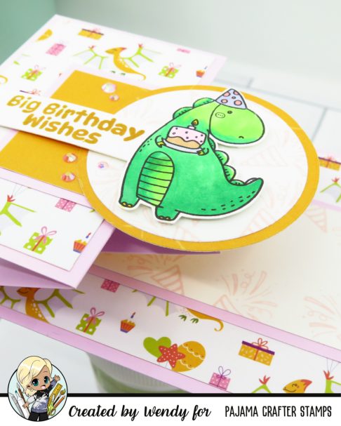 Dinosaur-birthday-card-for-girls-is-also-a-double-z-fun-fold-card